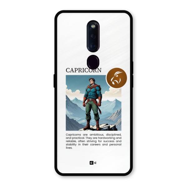 Clever Capricorn Metal Back Case for Oppo F11 Pro