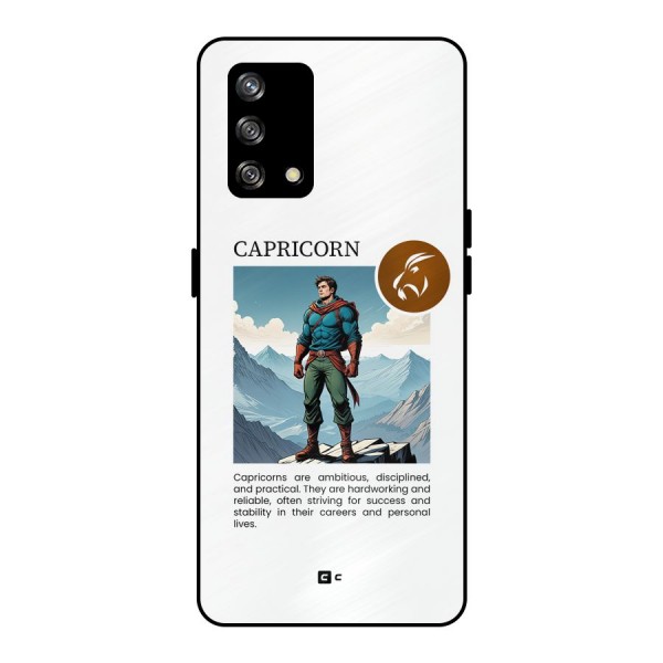 Clever Capricorn Metal Back Case for Oppo F19s
