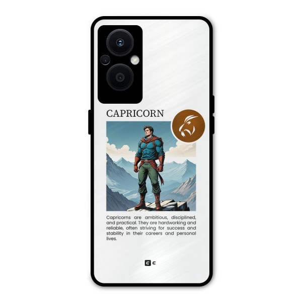 Clever Capricorn Metal Back Case for Oppo F21s Pro 5G