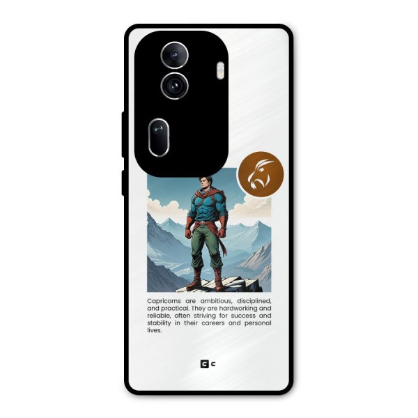 Clever Capricorn Metal Back Case for Oppo Reno11 Pro 5G