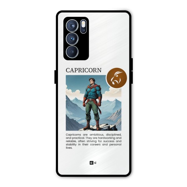 Clever Capricorn Metal Back Case for Oppo Reno6 Pro 5G