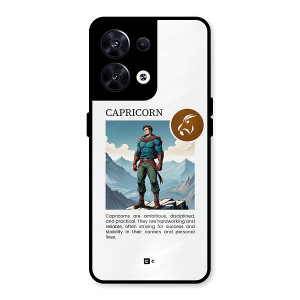 Clever Capricorn Metal Back Case for Oppo Reno8 5G