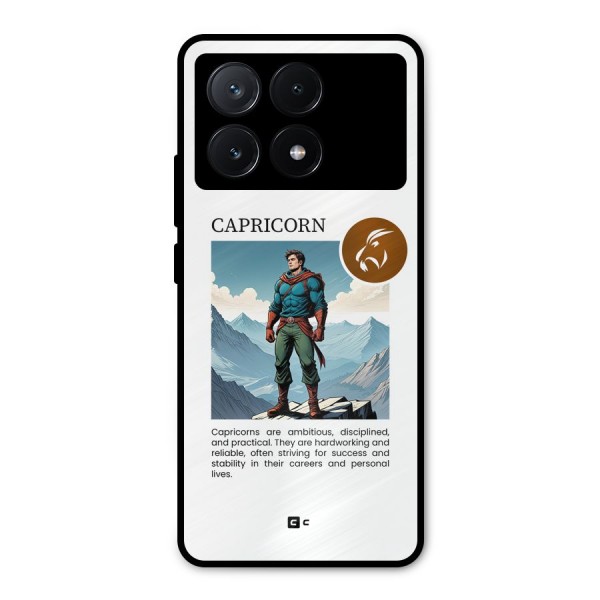 Clever Capricorn Metal Back Case for Poco X6 Pro