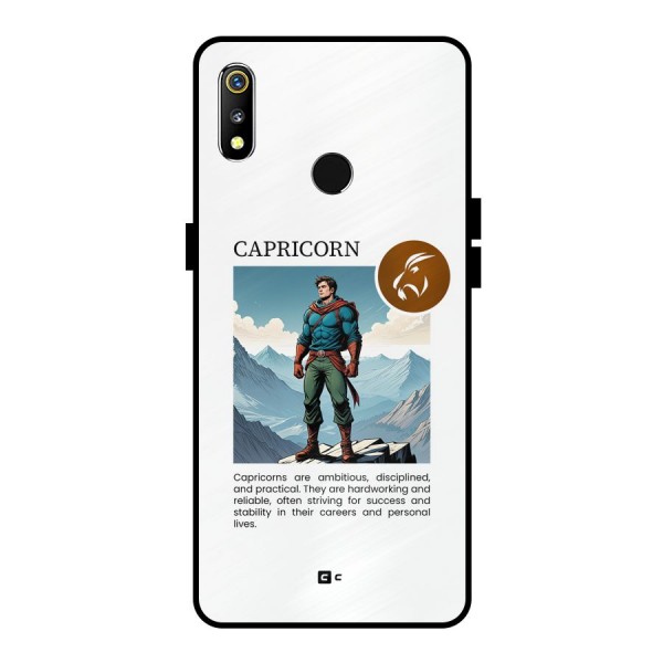 Clever Capricorn Metal Back Case for Realme 3