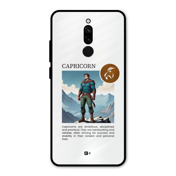Clever Capricorn Metal Back Case for Redmi 8