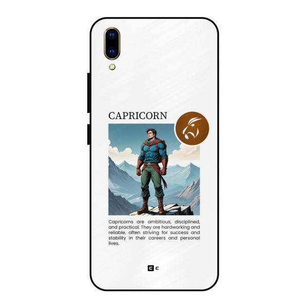 Clever Capricorn Metal Back Case for Vivo V11 Pro