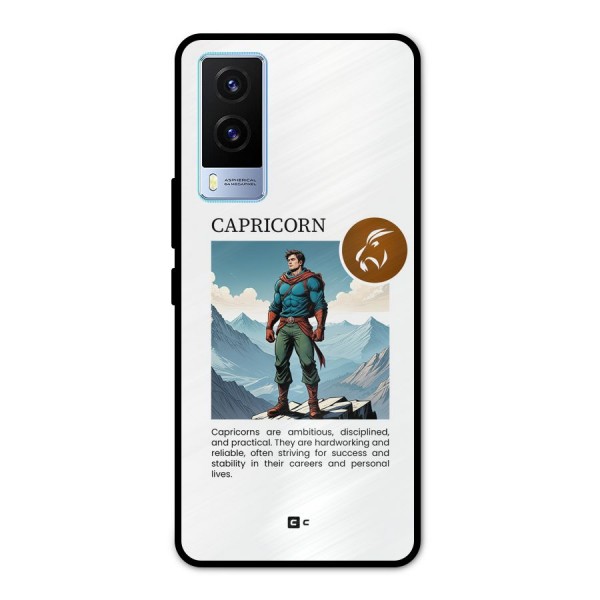 Clever Capricorn Metal Back Case for Vivo V21e 5G