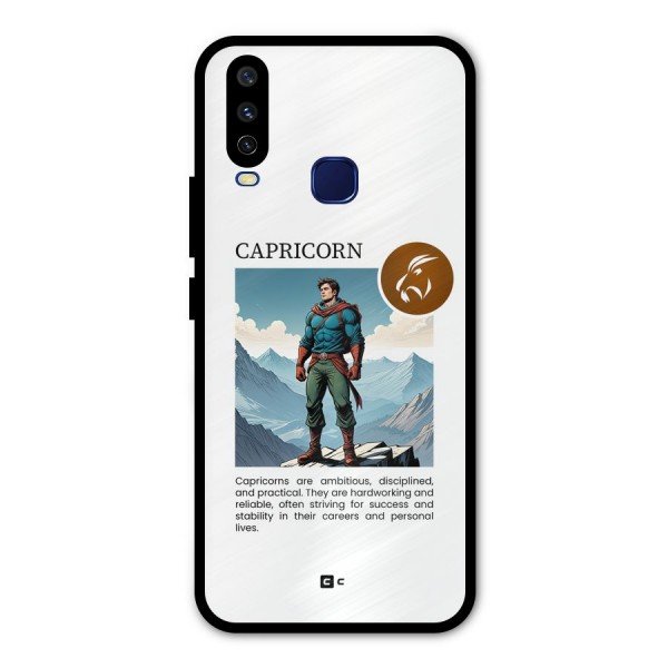 Clever Capricorn Metal Back Case for Vivo Y15