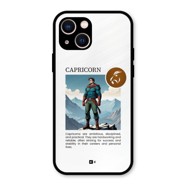 Clever Capricorn Metal Back Case for iPhone 13
