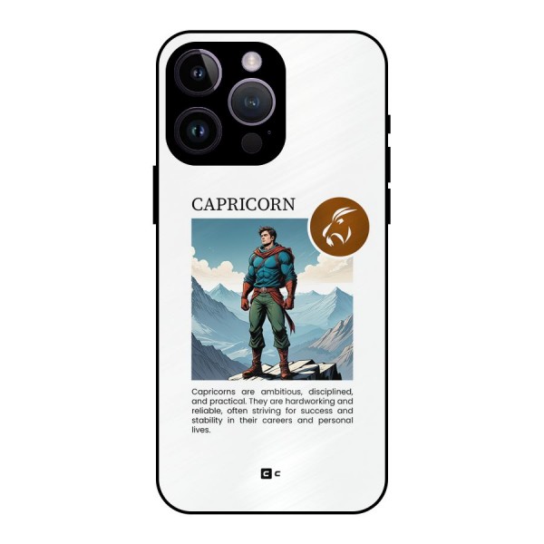 Clever Capricorn Metal Back Case for iPhone 14 Pro Max