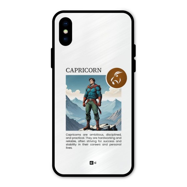 Clever Capricorn Metal Back Case for iPhone XS