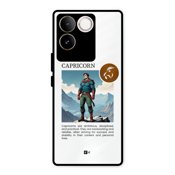 Clever Capricorn Metal Back Case for iQOO Z7 Pro