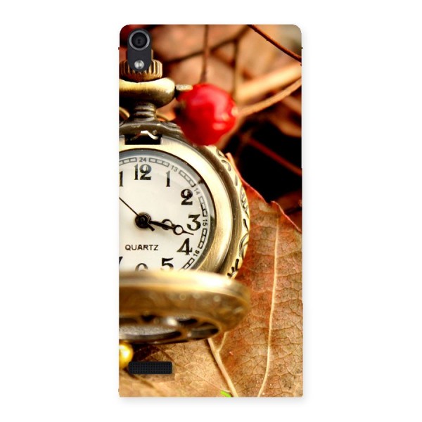 Clock And Cherry Back Case for Ascend P6