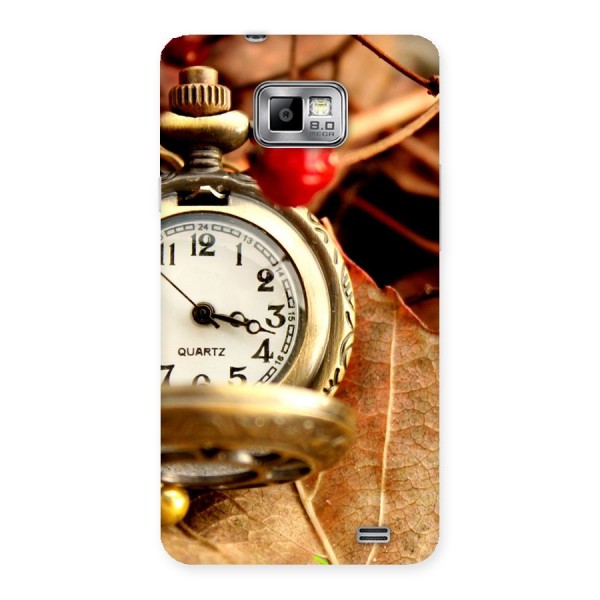 Clock And Cherry Back Case for Galaxy S2