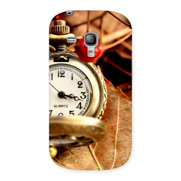Clock And Cherry Back Case for Galaxy S3 Mini
