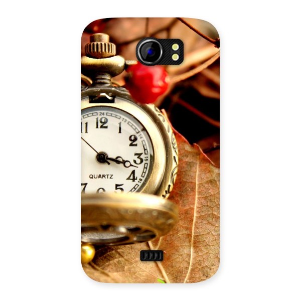 Clock And Cherry Back Case for Micromax Canvas 2 A110