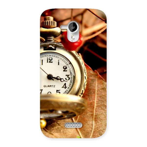 Clock And Cherry Back Case for Micromax Canvas HD A116