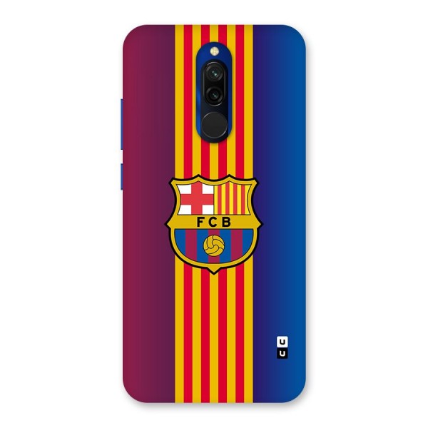 Club Barcelona Glass Back Case for Redmi 8