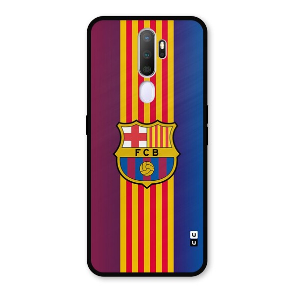Club Barcelona Metal Back Case for Oppo A9 (2020)