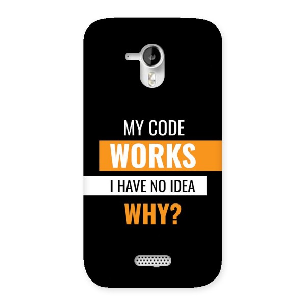 Coders Thought Back Case for Canvas HD A116