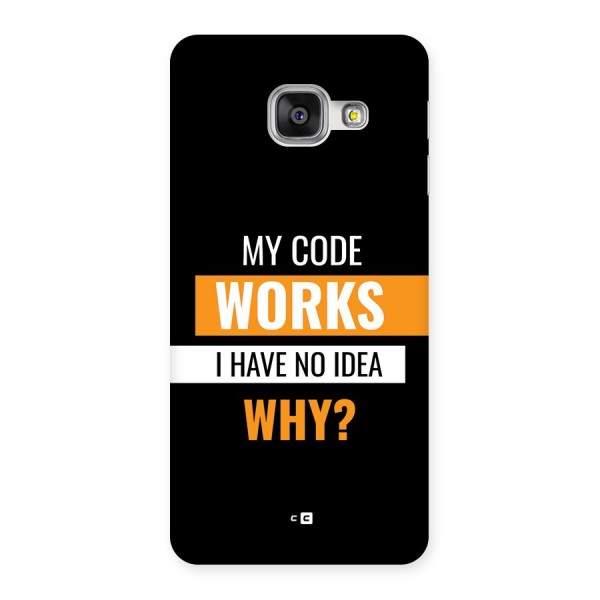 Coders Thought Back Case for Galaxy A3 (2016)