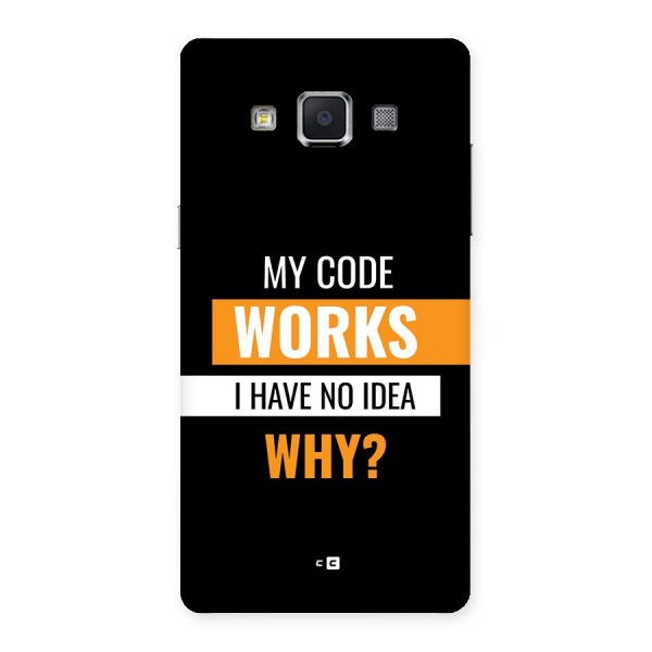 Coders Thought Back Case for Galaxy A5