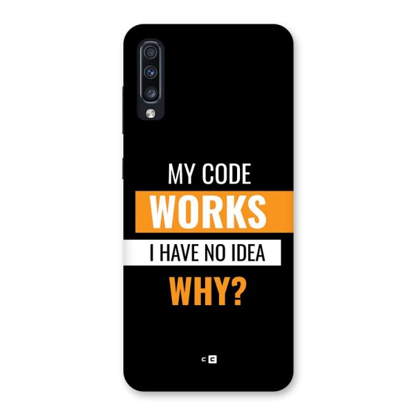 Coders Thought Back Case for Galaxy A70