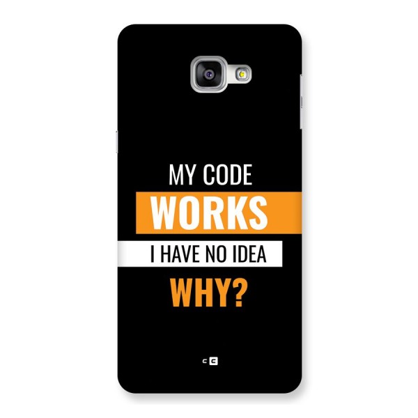 Coders Thought Back Case for Galaxy A9