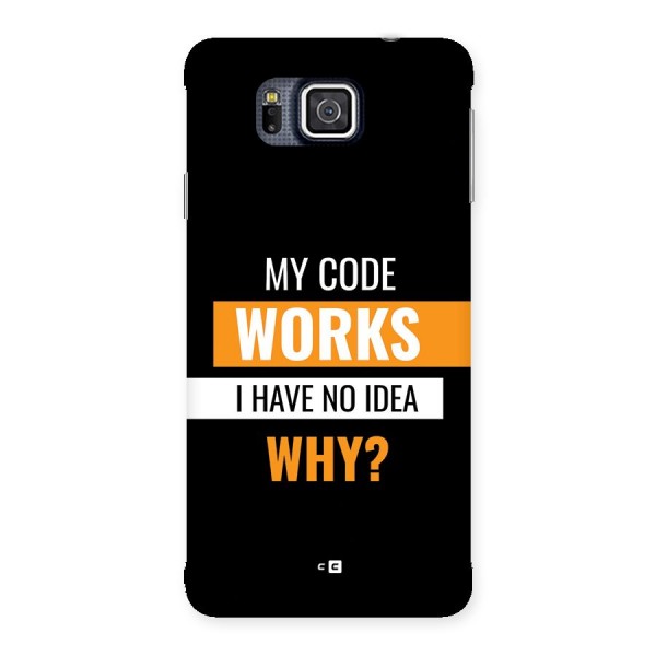 Coders Thought Back Case for Galaxy Alpha