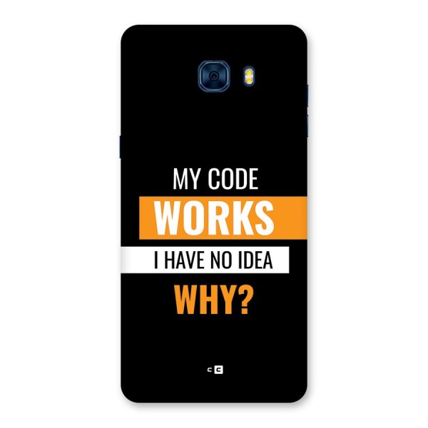 Coders Thought Back Case for Galaxy C7 Pro