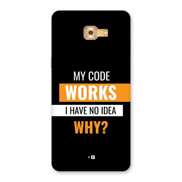 Coders Thought Back Case for Galaxy C9 Pro