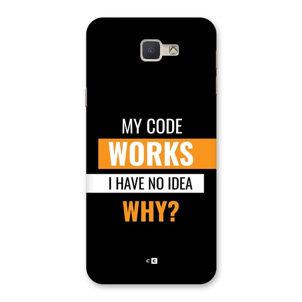 Coders Thought Back Case for Galaxy J5 Prime