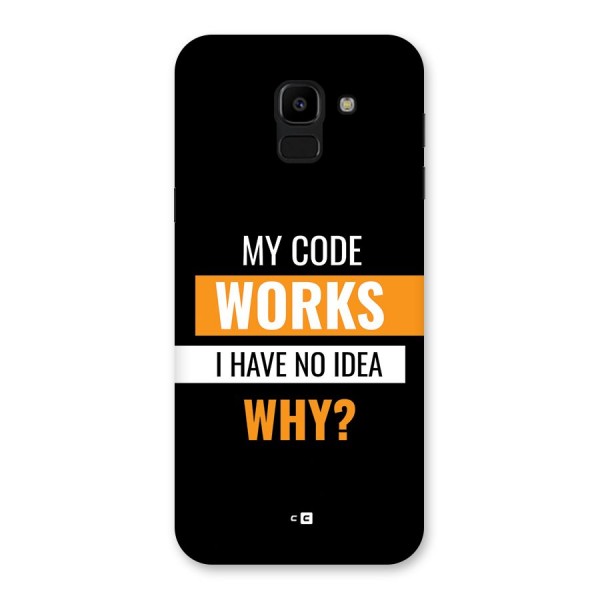 Coders Thought Back Case for Galaxy J6