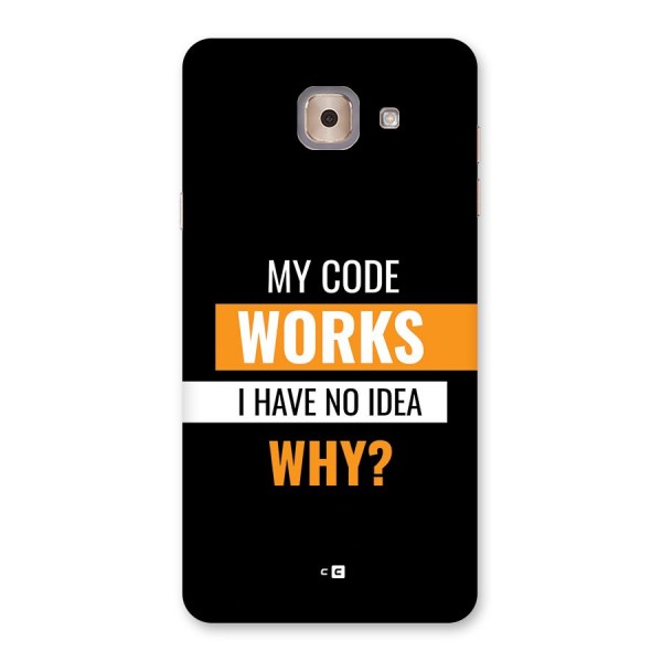 Coders Thought Back Case for Galaxy J7 Max