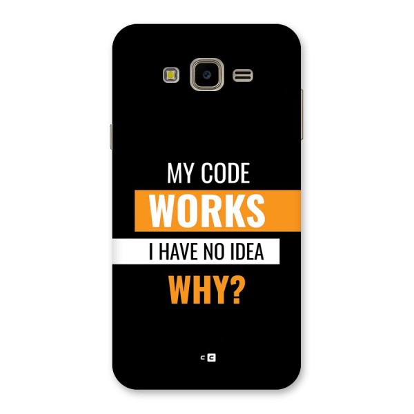 Coders Thought Back Case for Galaxy J7 Nxt