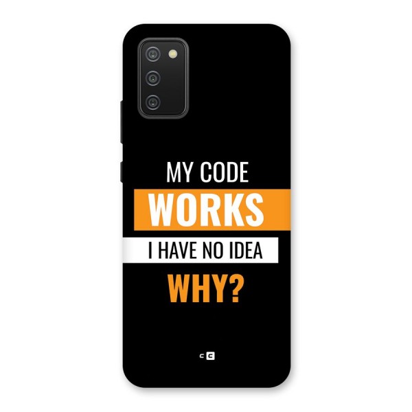 Coders Thought Back Case for Galaxy M02s