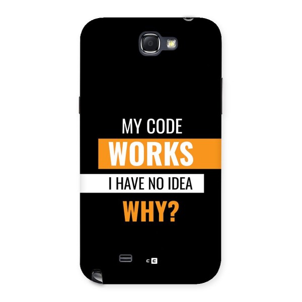 Coders Thought Back Case for Galaxy Note 2