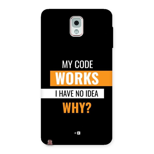 Coders Thought Back Case for Galaxy Note 3