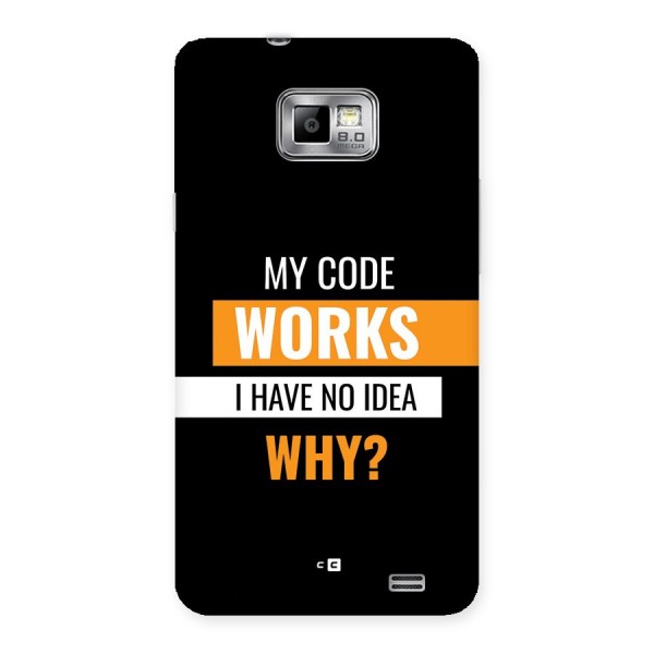 Coders Thought Back Case for Galaxy S2