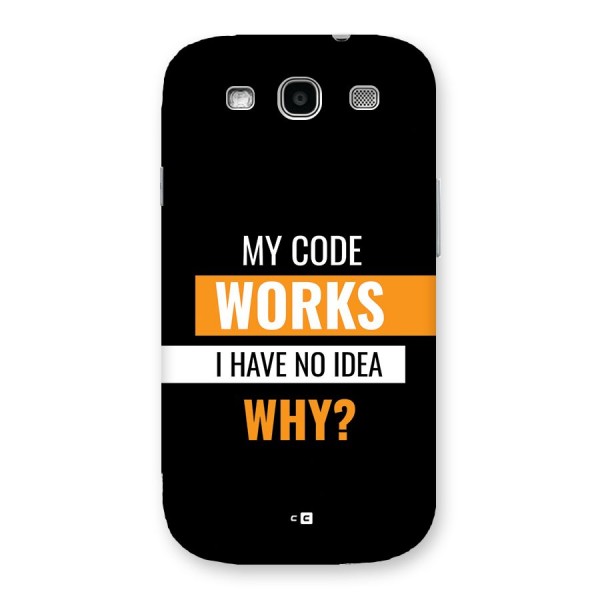 Coders Thought Back Case for Galaxy S3