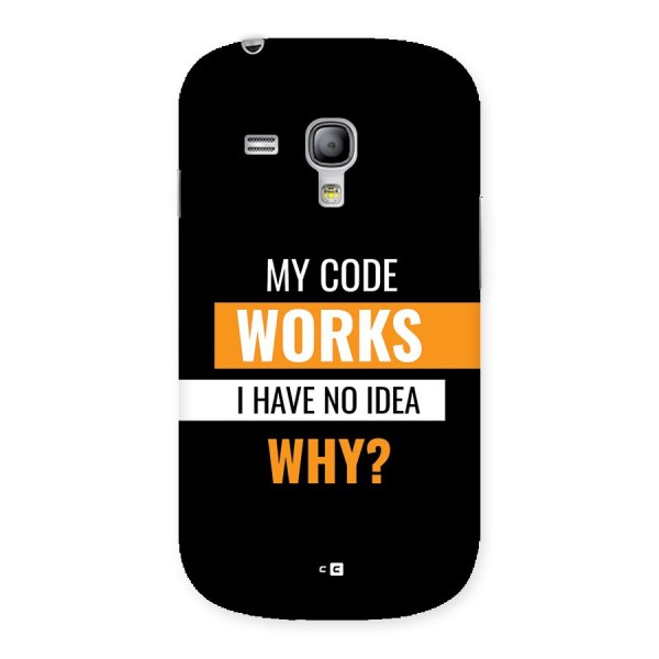 Coders Thought Back Case for Galaxy S3 Mini