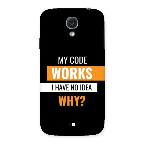 Coders Thought Back Case for Galaxy S4