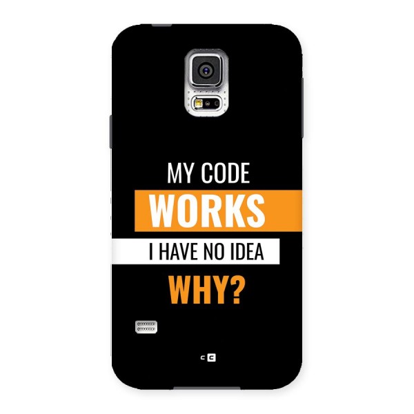 Coders Thought Back Case for Galaxy S5