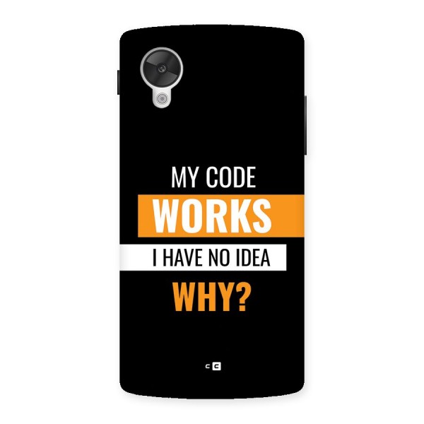 Coders Thought Back Case for Google Nexus 5