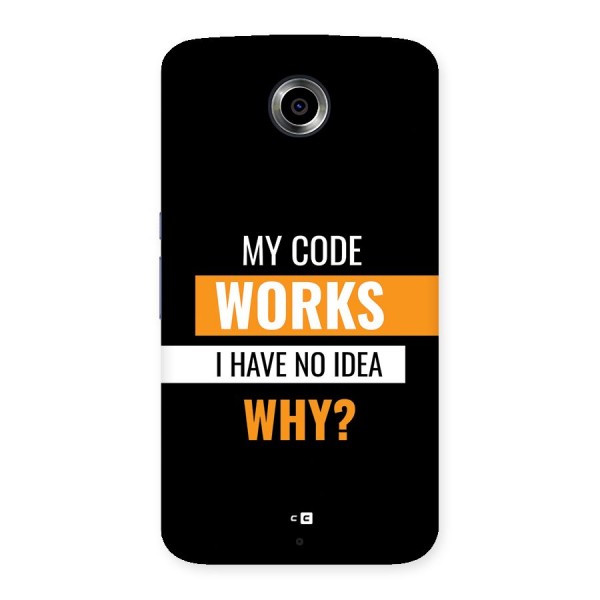 Coders Thought Back Case for Google Nexus 6