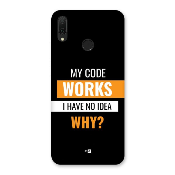 Coders Thought Back Case for Huawei Y9 (2019)