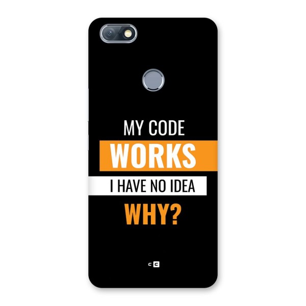 Coders Thought Back Case for Infinix Note 5