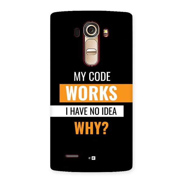 Coders Thought Back Case for LG G4