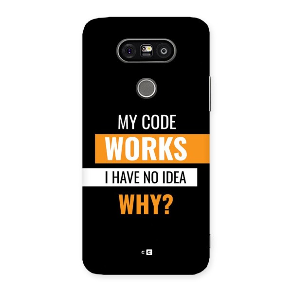 Coders Thought Back Case for LG G5