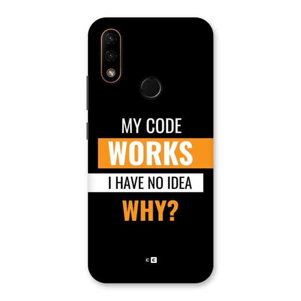 Coders Thought Back Case for Lenovo A6 Note